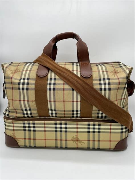 borsa viaggio burberry|Borse da viaggio Burberry in Pelle Multicolore .